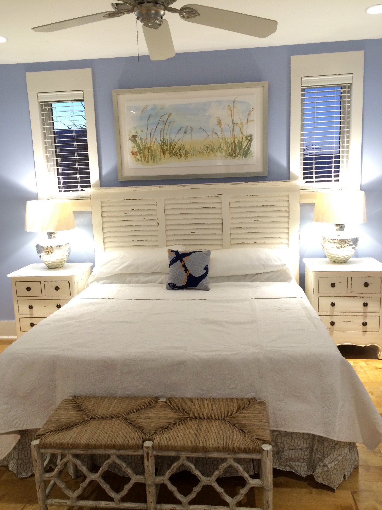 Ruffled Bedding Coastal Decor